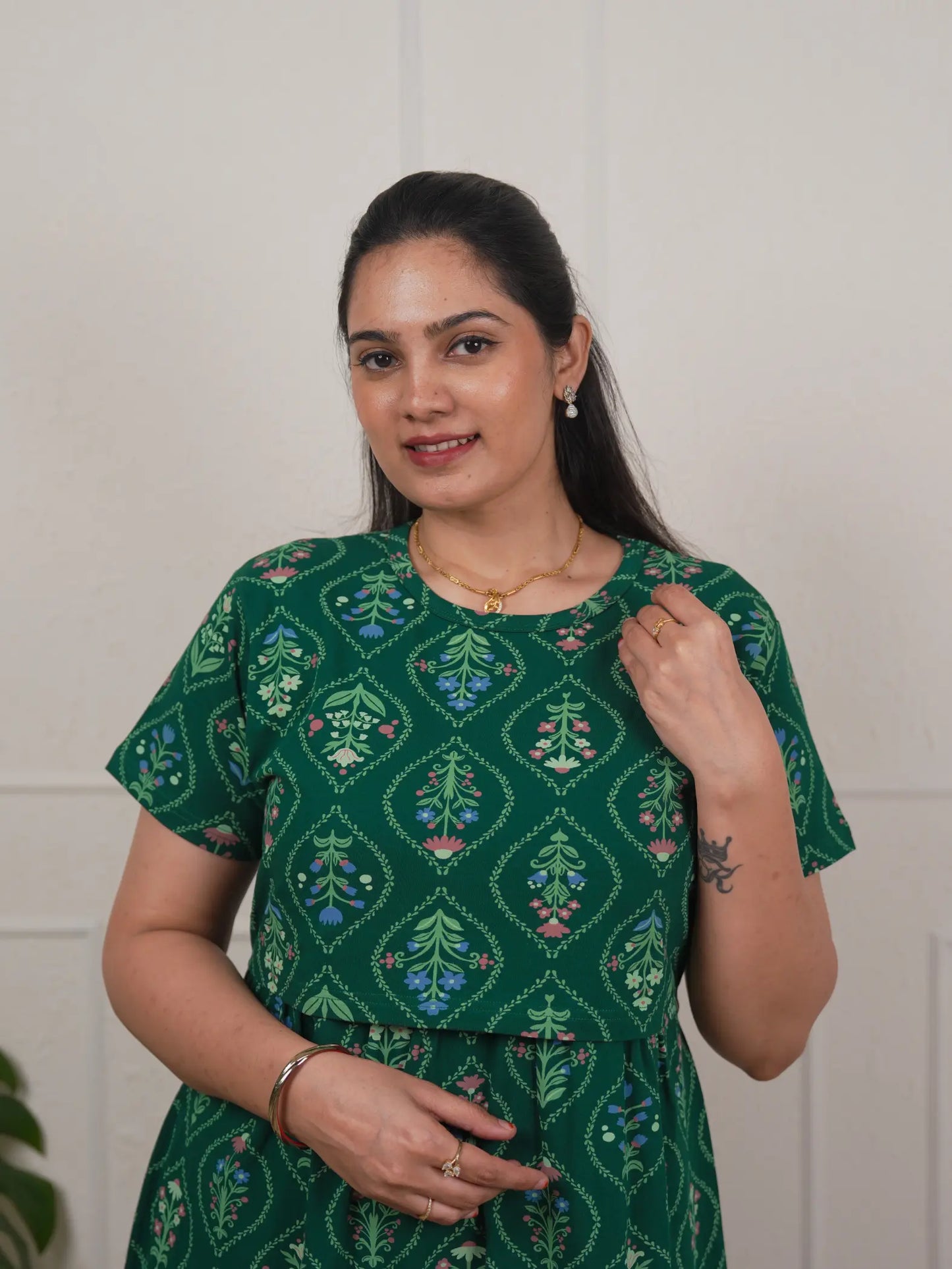 Green Garden Calf Length