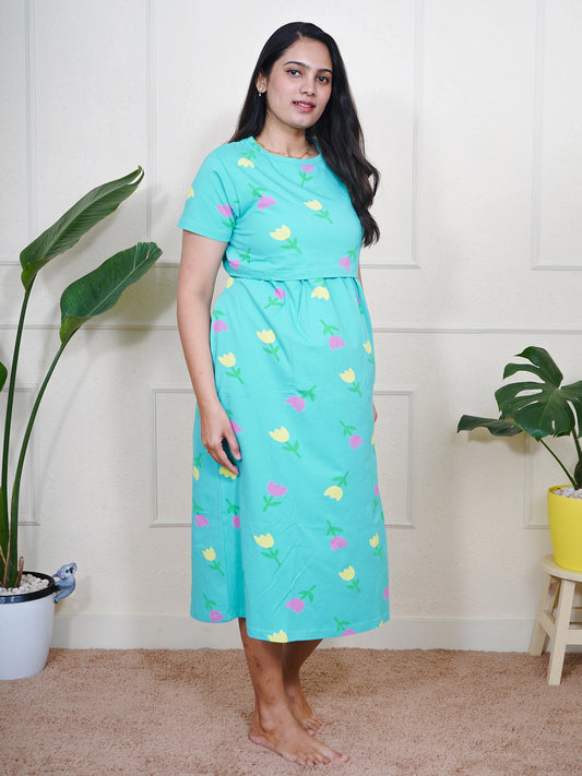 Blue Tulip Calf Length