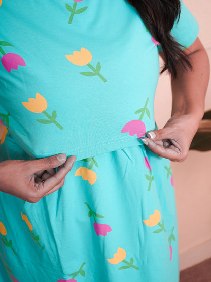 Blue Tulip Full Length