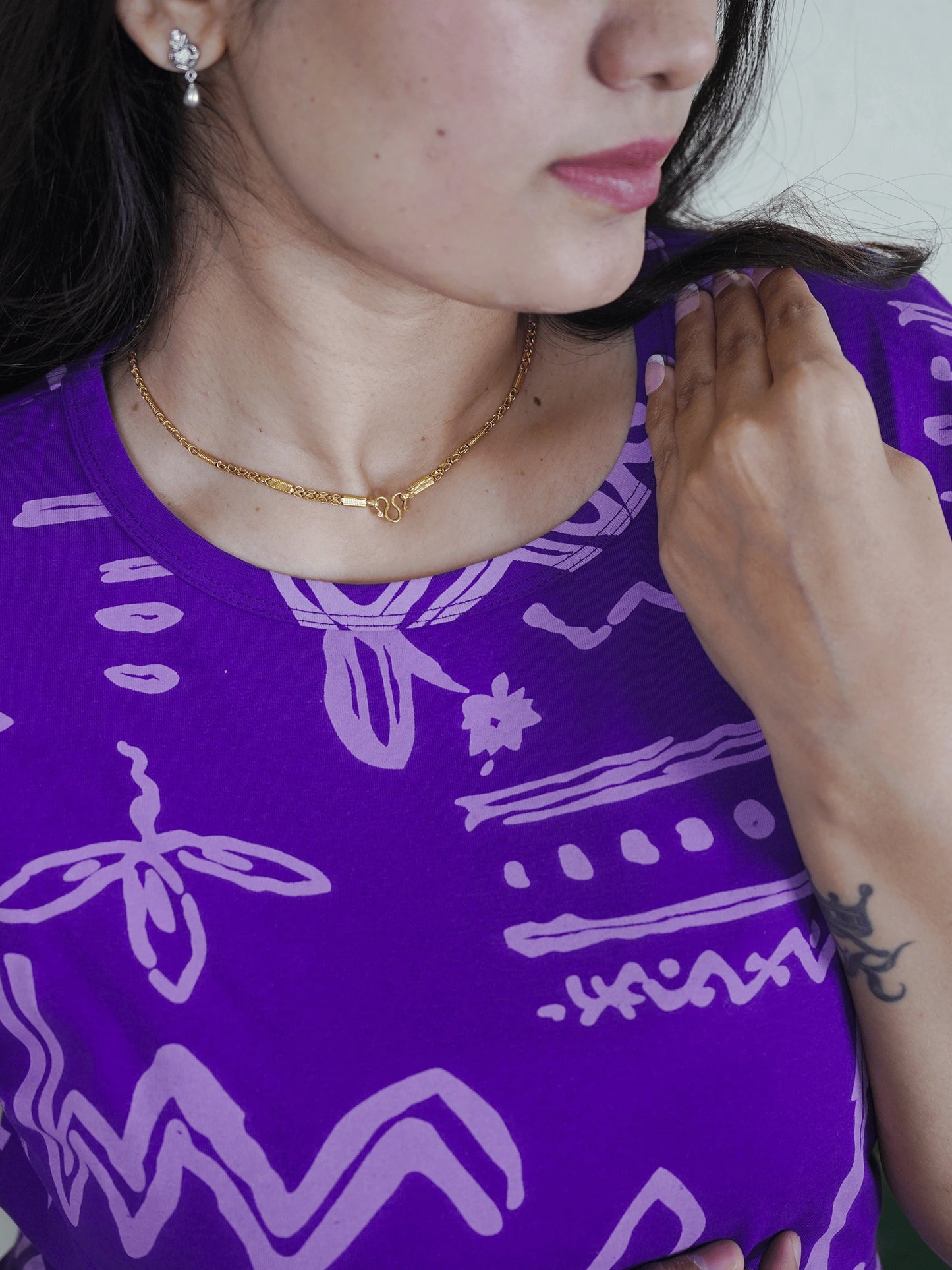 Purple Abstract Full Length