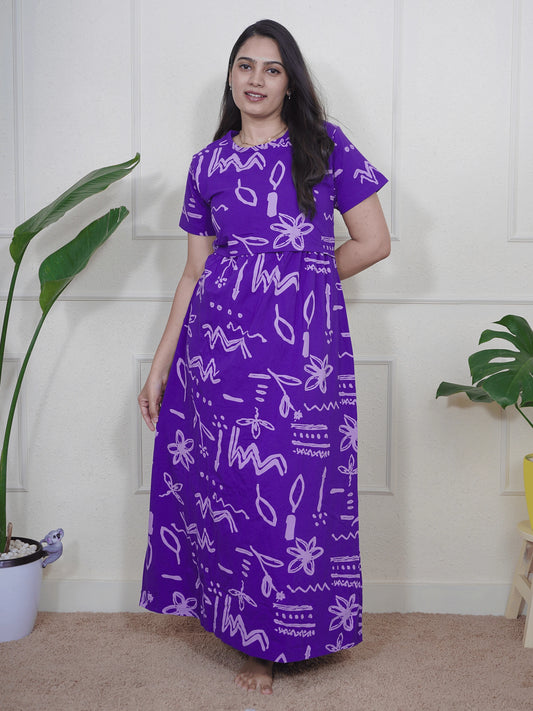 Purple Abstract Full Length
