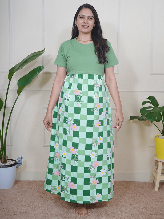 Green Checkered Full Length