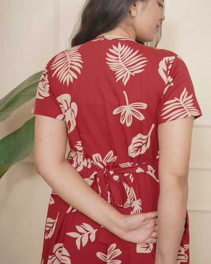 Red leaves Full Length