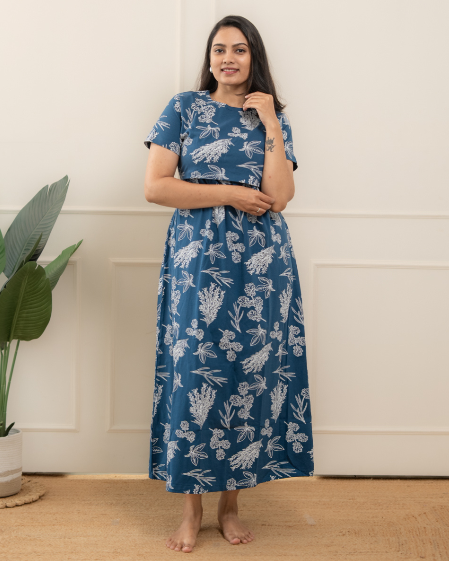 Denim leaves Full Length