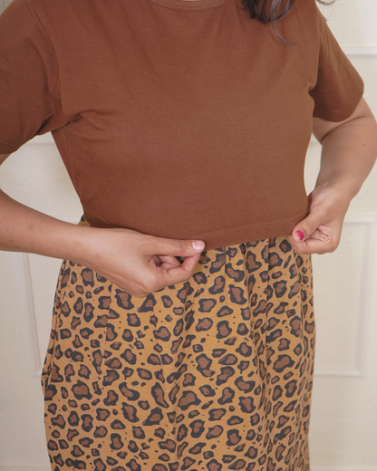 Brown leopard Full Length