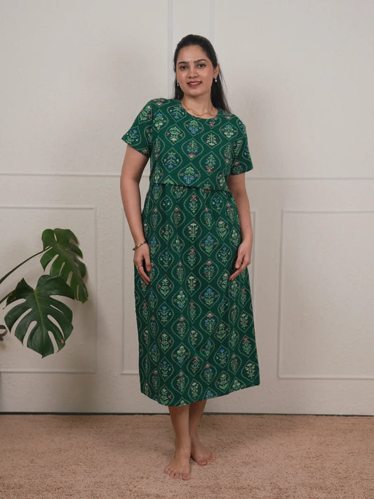 Green Garden Calf Length