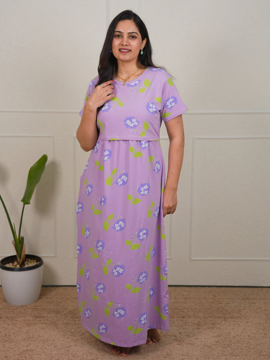 Purple White Flower Full Length