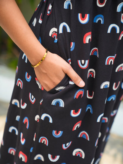 Dark Rainbows Calf Length