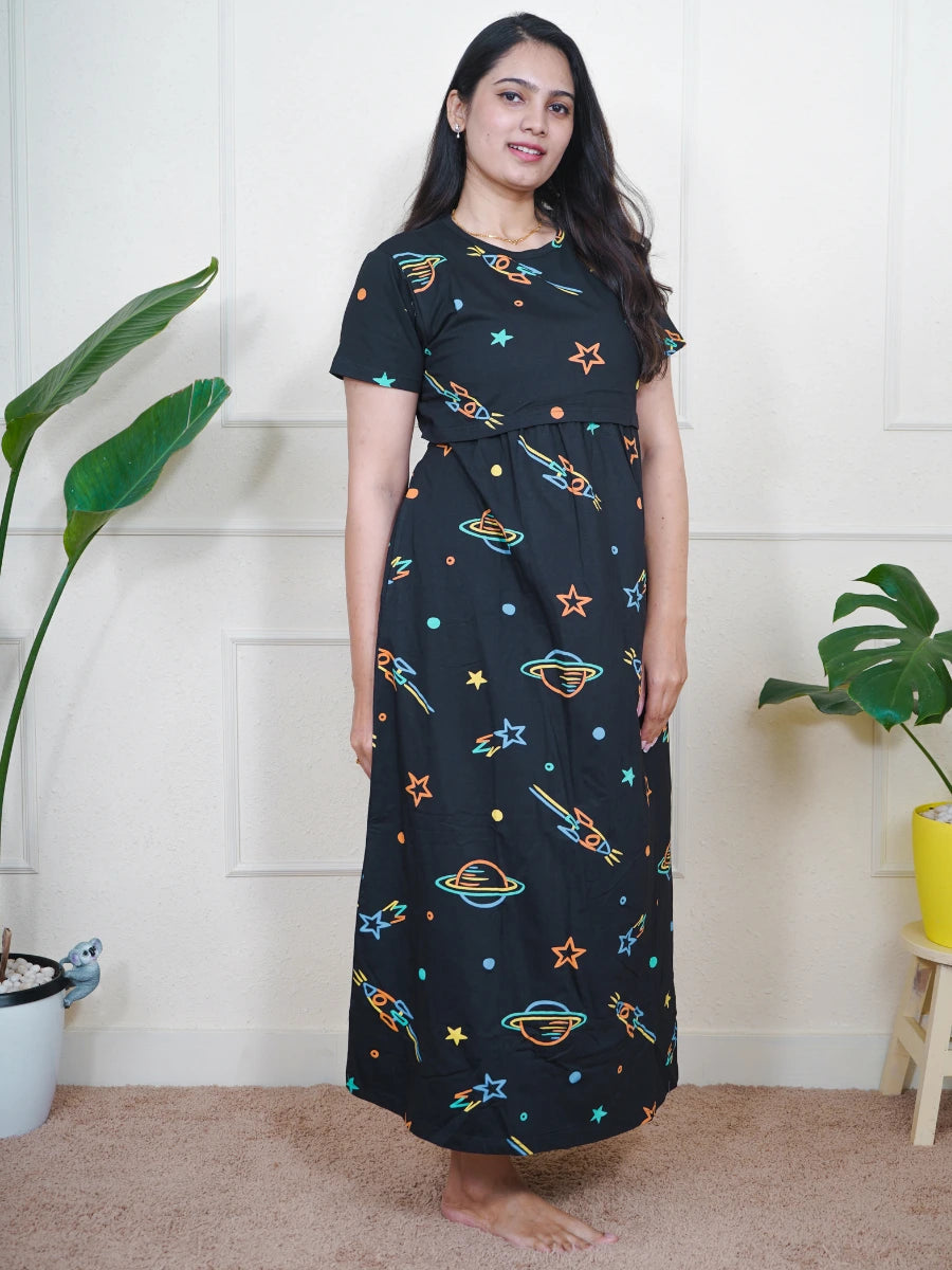 Black Multi Space Full Length