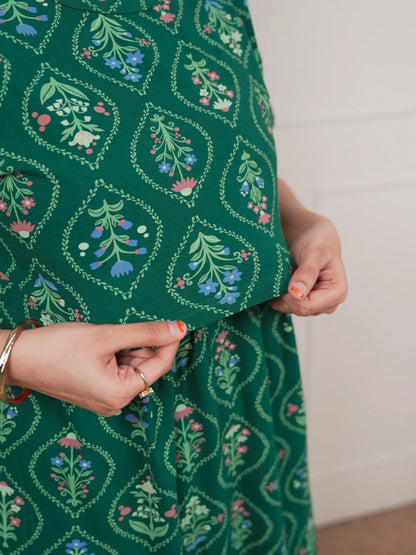 Green Garden Calf Length
