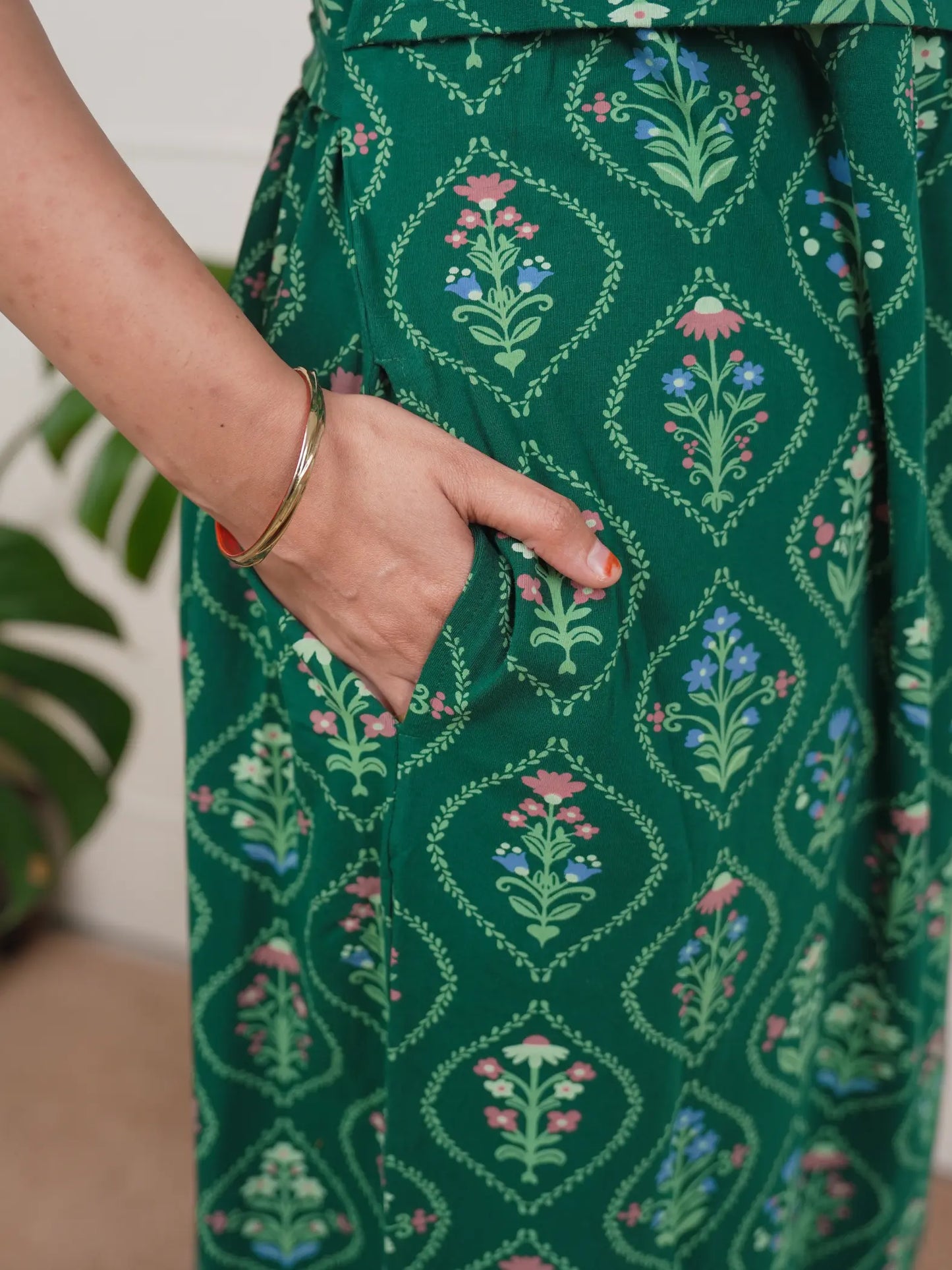 Green Garden Calf Length