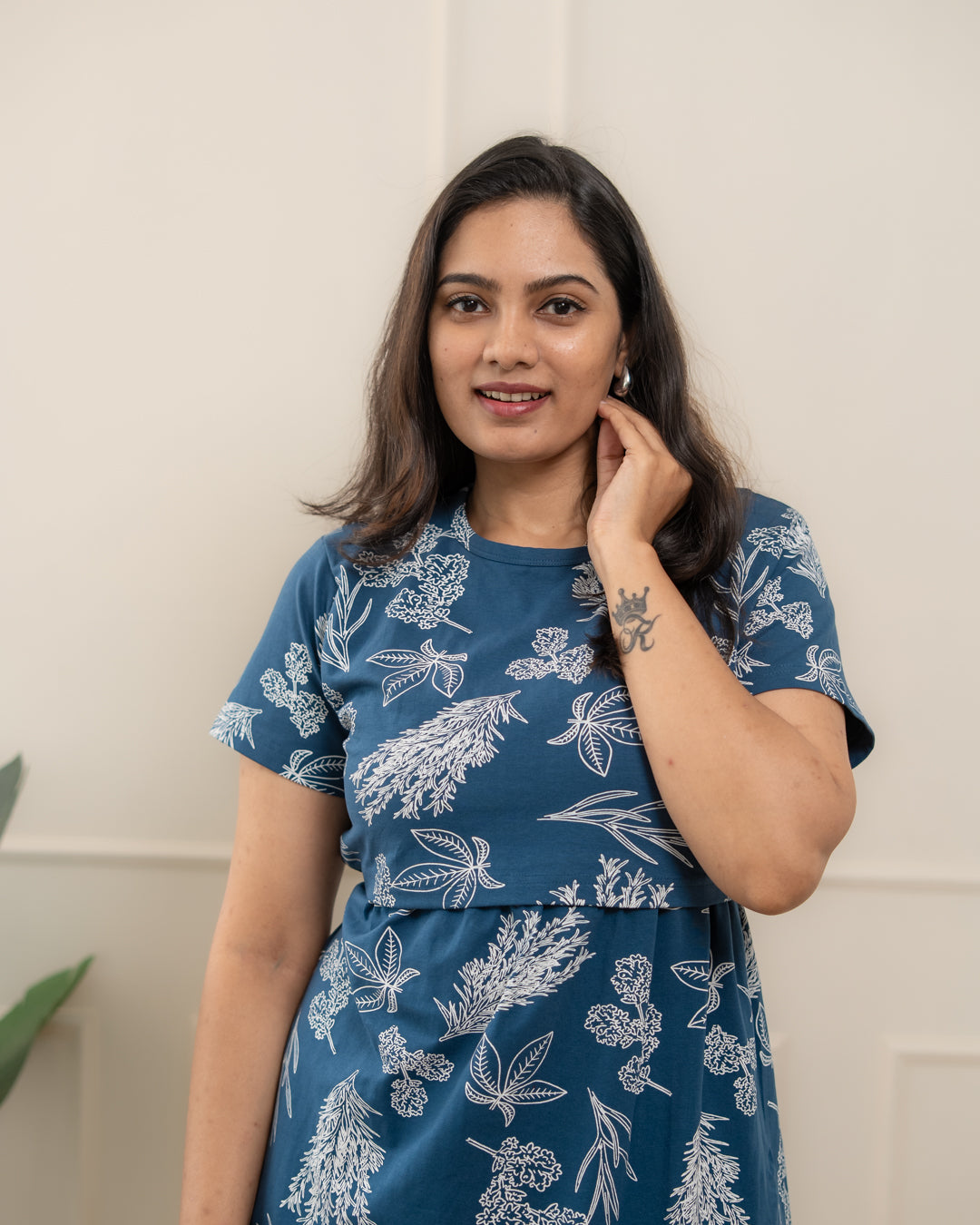 Denim leaves Full Length