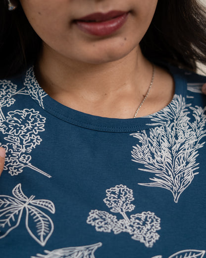 Denim leaves Full Length