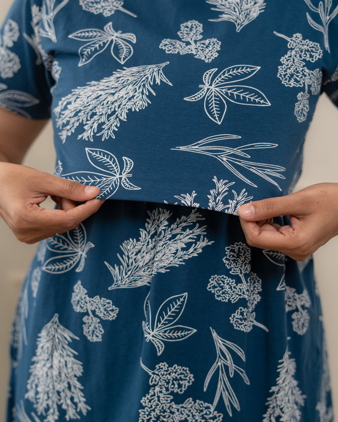 Denim leaves Full Length