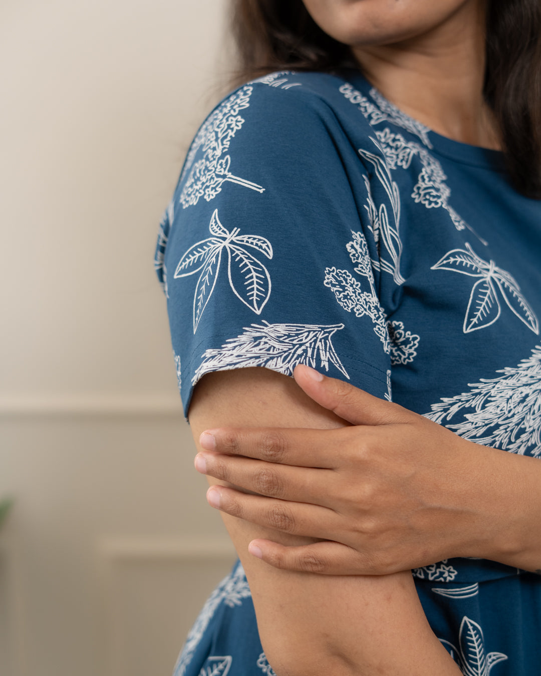 Denim leaves Full Length