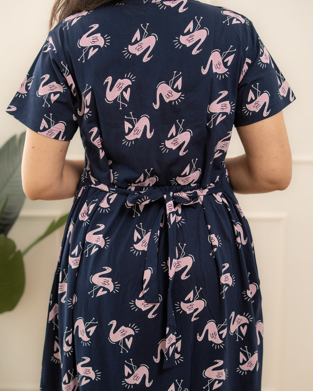 Navy flamingo Full Length